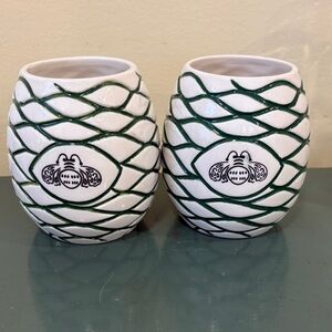 Collectible Patron Tequila Limited-Edition Tiki Mugs. Set of 2
